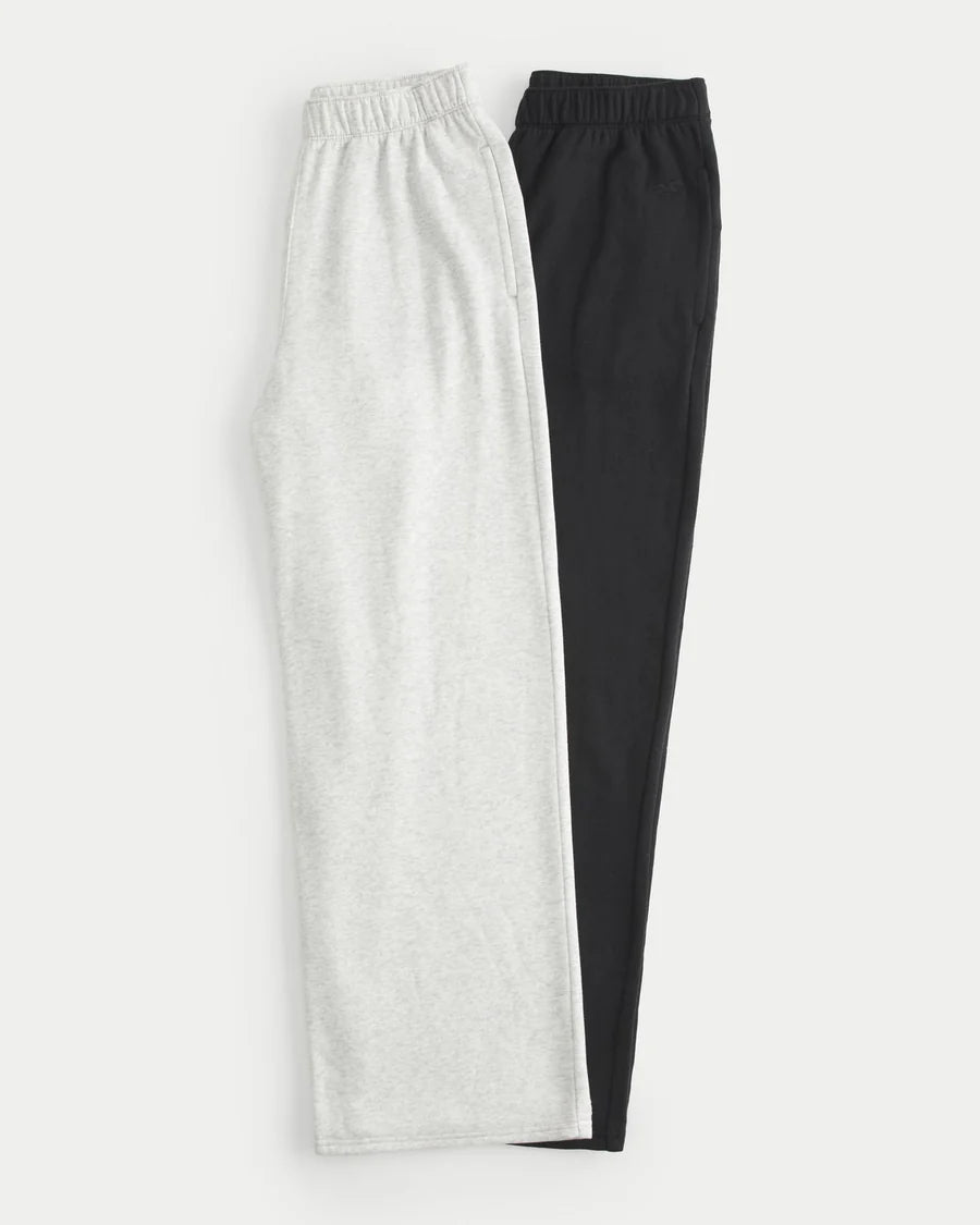Pack of 2 Trousers (Black & Light Grey)