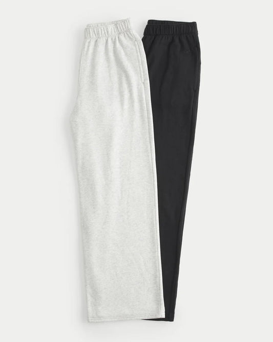 Pack of 2 Trousers (Black & Light Grey)