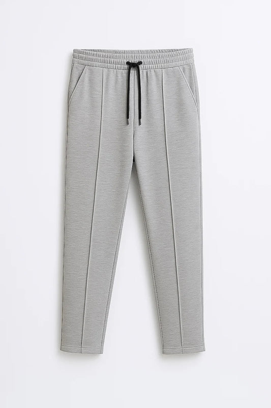 Light Grey Pleated Fleece Sweatpant
